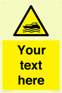 Custom Warning motorised watercraft